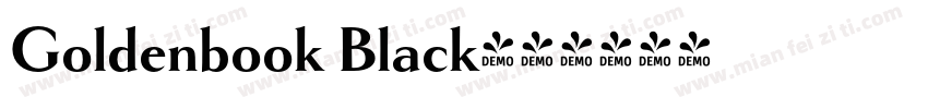 Goldenbook Black字体转换